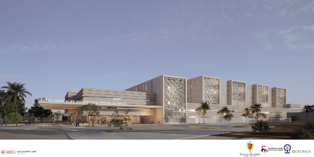 Vue 3D L&rsquo;Hôpital Aristide Le Dantec