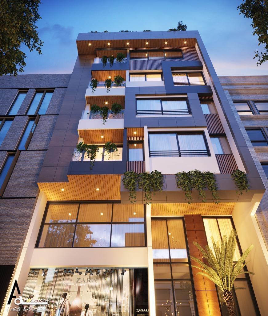 Construction d&rsquo;un immeuble RDC+ 6 étages + Sous-sol à Ngor